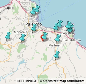Mappa Via Don Pino Puglisi, 90031 Belmonte Mezzagno PA, Italia (8.61538)