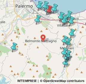 Mappa Via Don Pino Puglisi, 90031 Belmonte Mezzagno PA, Italia (5.642)