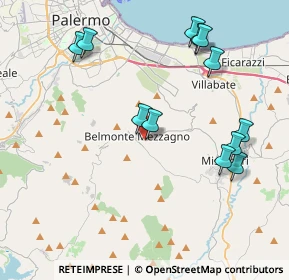 Mappa Via Don Pino Puglisi, 90031 Belmonte Mezzagno PA, Italia (4.845)