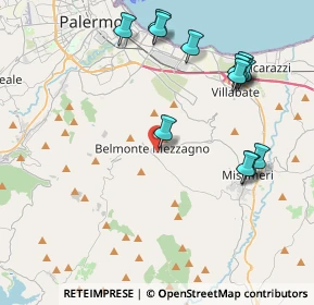 Mappa Via Alessandro Volta, 90031 Belmonte Mezzagno PA, Italia (5.12615)
