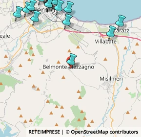 Mappa Via Alessandro Volta, 90031 Belmonte Mezzagno PA, Italia (7.299)