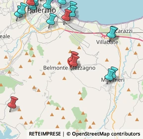 Mappa Via Alessandro Volta, 90031 Belmonte Mezzagno PA, Italia (6.537)