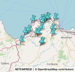 Mappa Via Messina, 90042 Borgetto PA, Italia (11.55471)
