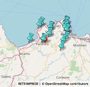 Mappa Via Messina, 90042 Borgetto PA, Italia (13.3165)