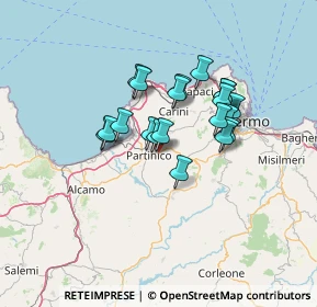 Mappa Via Messina, 90042 Borgetto PA, Italia (11.4045)