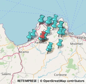 Mappa Via Pier Santi Mattarella, 90042 Borgetto PA, Italia (10.4485)