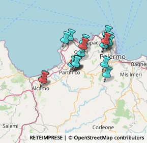 Mappa Via Pier Santi Mattarella, 90042 Borgetto PA, Italia (11.76842)