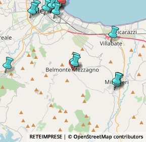 Mappa 90031 Belmonte Mezzagno PA, Italia (6.4175)