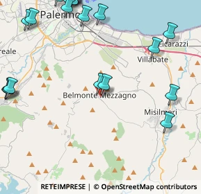 Mappa 90031 Belmonte Mezzagno PA, Italia (6.817)