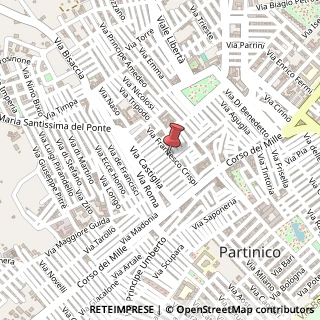 Mappa Via crispi francesco 85, 90047 Partinico, Palermo (Sicilia)