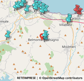 Mappa Corso Martiri di Via Fani, 90031 Belmonte Mezzagno PA, Italia (6.565)