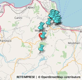 Mappa Via Foligno, 90030 Altofonte PA, Italia (7.92333)