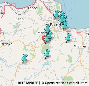 Mappa Via Foligno, 90030 Altofonte PA, Italia (7.28455)