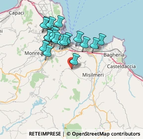 Mappa Via Karl Marx, 90031 Belmonte Mezzagno PA, Italia (7.365)