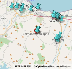 Mappa Via Karl Marx, 90031 Belmonte Mezzagno PA, Italia (5.43778)