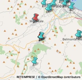 Mappa Viale della Rimembranza, 90030 Altofonte PA, Italia (6.3355)