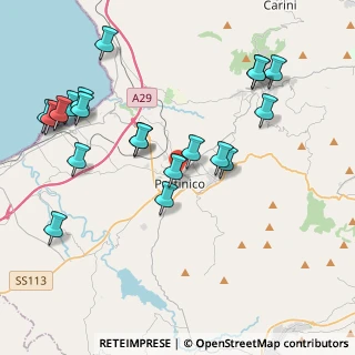 Mappa Via Levatrice, 90047 Partinico PA, Italia (5.013)