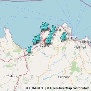 Mappa Via Tenente Filippo Testa, 90047 Partinico PA, Italia (10.00929)