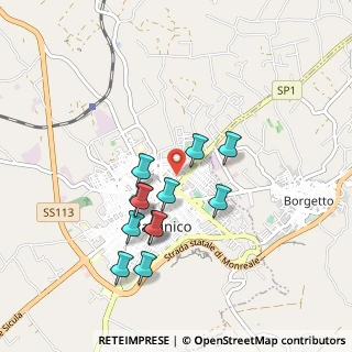 Mappa Via Tenente Filippo Testa, 90047 Partinico PA, Italia (0.90917)