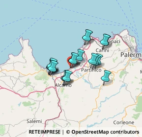 Mappa Piazza Rettore Evola, 90041 Balestrate PA, Italia (10.5155)