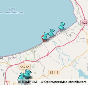 Mappa Via Monte Grappa, 90041 Balestrate PA, Italia (7.61625)