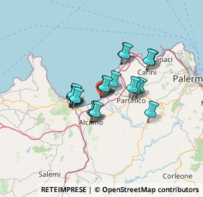 Mappa Via Monte Grappa, 90041 Balestrate PA, Italia (10.512)