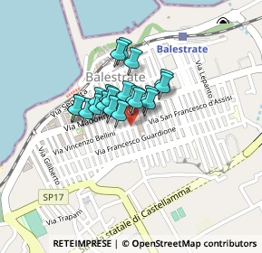 Mappa Via Monte Grappa, 90041 Balestrate PA, Italia (0.146)