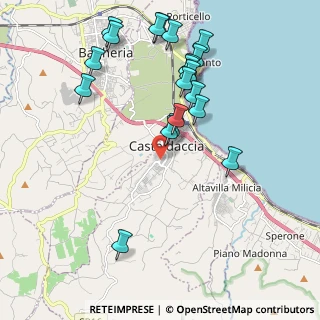 Mappa Via dell'Aia, 90014 Casteldaccia PA, Italia (2.4265)
