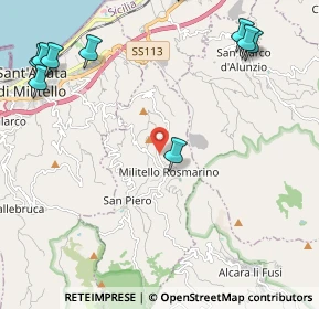 Mappa Contrada Bisanò, 98076 Sant'Agata di Militello ME, Italia (3.49545)