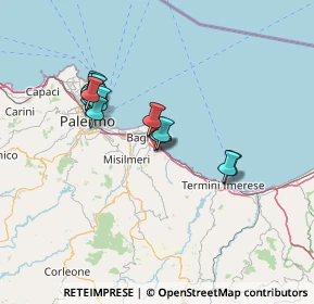Mappa Via Comiso, 90014 Casteldaccia PA, Italia (14.08867)