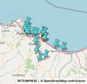 Mappa Via Comiso, 90014 Casteldaccia PA, Italia (11.28941)