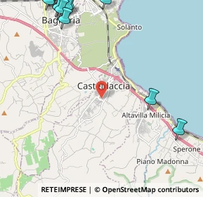 Mappa Via Comiso, 90014 Casteldaccia PA, Italia (3.815)