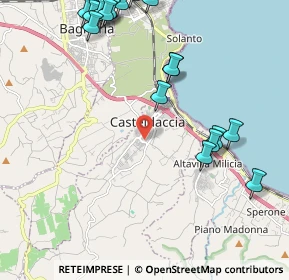 Mappa Via Comiso, 90014 Casteldaccia PA, Italia (3.0615)