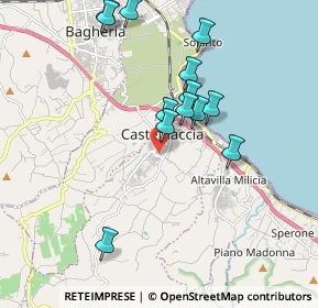 Mappa Via Comiso, 90014 Casteldaccia PA, Italia (2.04154)