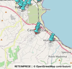 Mappa Via Comiso, 90014 Casteldaccia PA, Italia (3.0525)