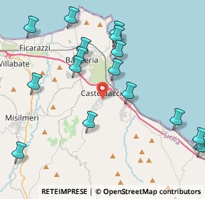 Mappa Via Comiso, 90014 Casteldaccia PA, Italia (5.3075)
