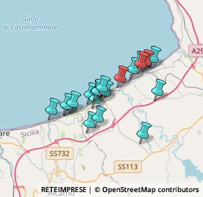 Mappa Via della Regione, 90041 Balestrate PA, Italia (2.8065)