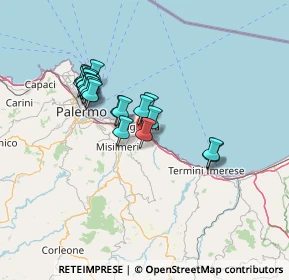 Mappa VIA GIOVANNI, 90014 Casteldaccia PA, Italia (12.9495)