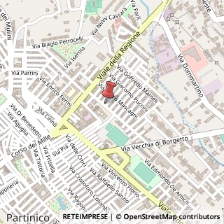 Mappa Via Niccolò Paganini, 31, 90047 Partinico, Palermo (Sicilia)