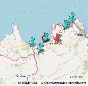 Mappa Via D.d'Aosta, 90041 Balestrate PA, Italia (11.48083)