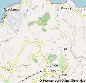 Mappa Contrada Fontanarossa, 91016 Erice TP, Italia (1.11538)