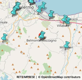 Mappa Via Salvatore Cammevale, 90031 Belmonte Mezzagno PA, Italia (6.302)