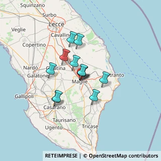 Mappa Via Sante Cezza, 73024 Maglie LE, Italia (10.08167)