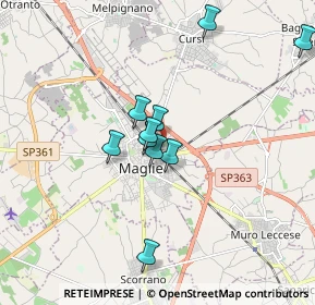 Mappa Via Sante Cezza, 73024 Maglie LE, Italia (1.80273)