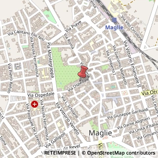 Mappa Via Ospedale, 22/34, 73024 Maglie, Lecce (Puglia)