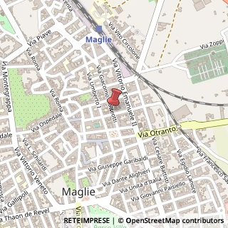 Mappa Via Giacomo Matteotti, 33, 73024 Maglie, Lecce (Puglia)