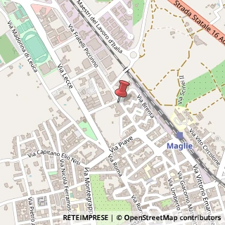 Mappa Via Ernesto Sticchi, 47/D, 73024 Maglie, Lecce (Puglia)