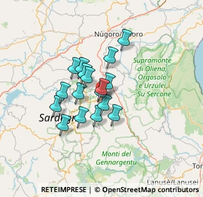 Mappa Zona Ind.le Lotto, 08023 Fonni NU, Italia (9.77529)