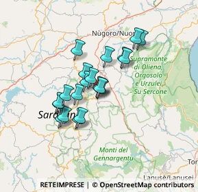 Mappa Zona Ind.le Lotto, 08023 Fonni NU, Italia (11.2305)