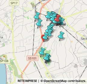 Mappa Contrada Bascetta, 73044 Galatone LE, Italia (1.72593)